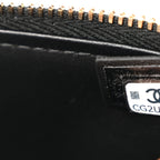 Caviar Quilted Top Handle Slim Vanity With Chain Black
