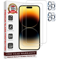 Entronix Clear Screen Protector & Camera Lens Protector Compatible with iPhone 16 Pro Max - 4-Piece Combo