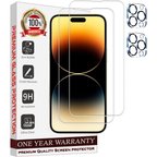 Entronix Clear Screen Protector & Camera Lens Protector Compatible with iPhone 16 Pro Max - 4-Piece Combo