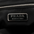 Tessuto Nylon Bead Evening Bag Black