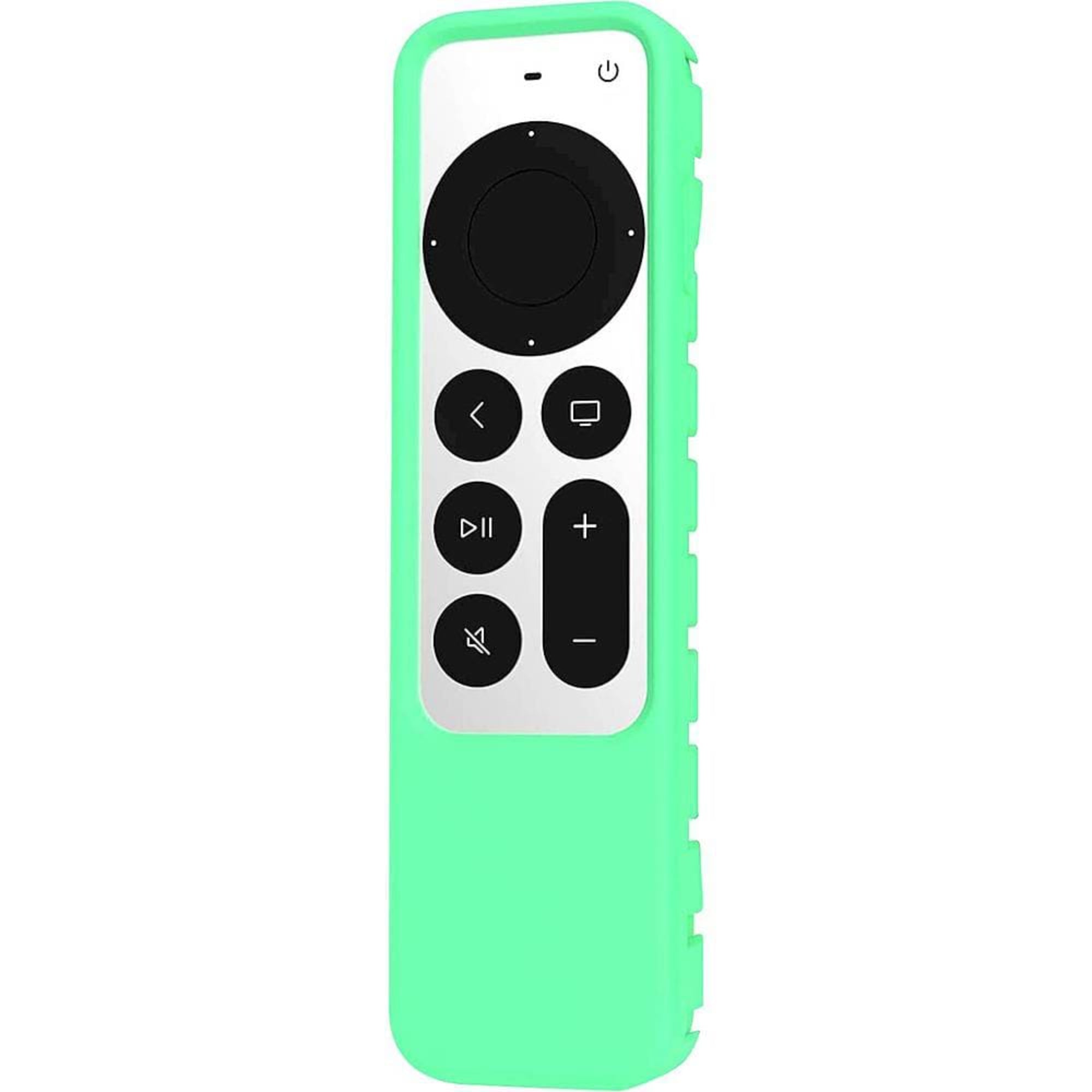 SAHARA- Apple TV 4K Remote Silicone Case for Apple AirTag - Green Glow