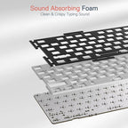 RGB Mechanical Gaming Keyboard - 108 Keys Wired with 4 Additional Hotkeys, Upgraded Hot-Swappable Red Switches