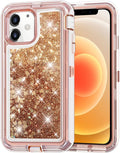 Entronix Case Compatible with iPhone 11 - Liquid Glitter Triple-Layer Heavy Duty Protection
