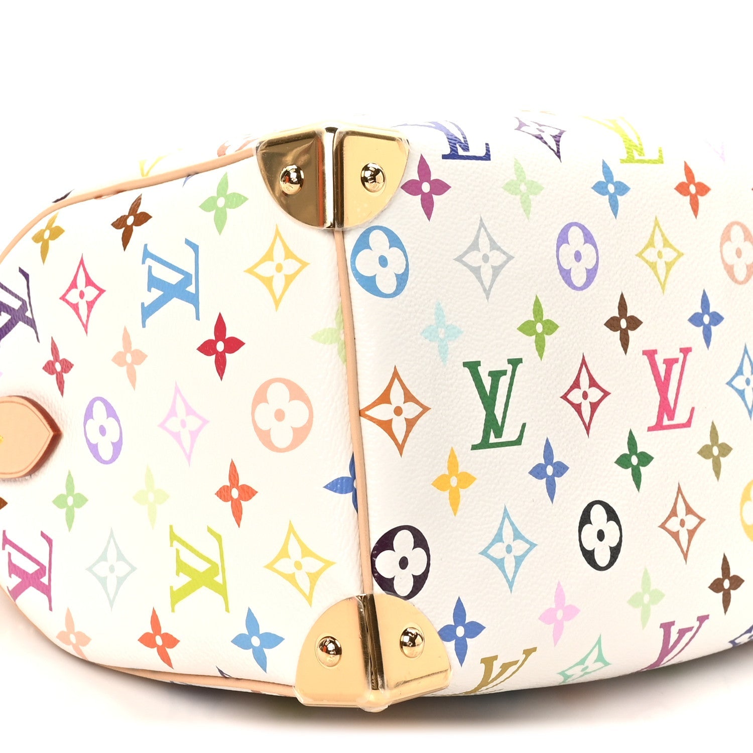 LV X TM Monogram Multicolor Speedy Bandouliere 25 White