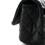 Aged Calfskin Quilted 2.55 Reissue Chain Waist Bag Black