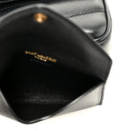 Lambskin Chevron Quilted Mini Loulou Black