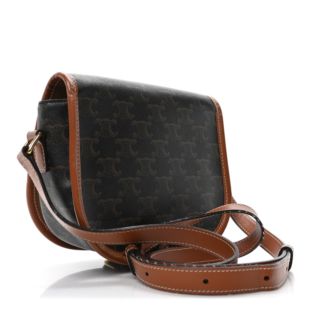 Triomphe Canvas Medium Folco Bag Tan