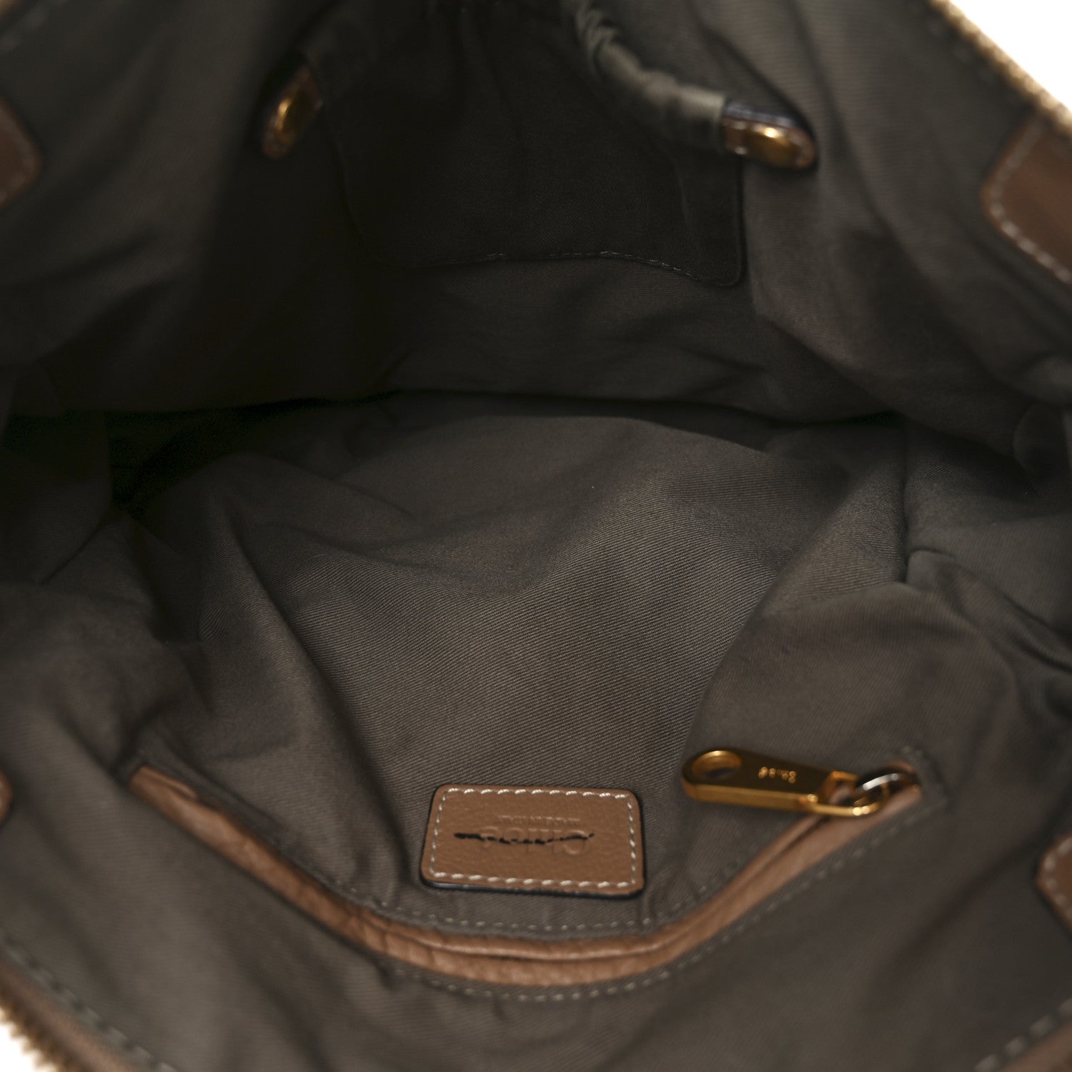 Calfskin Medium Marcie Satchel Tan