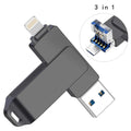 32GB 3 In 1 IPhone IPad USB Flash 3.0 Pendrive Memory Stick For IPhone IPad Android PC