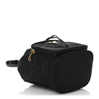 Saffiano Tessuto Nylon Mini Bucket Crossbody Bag Black