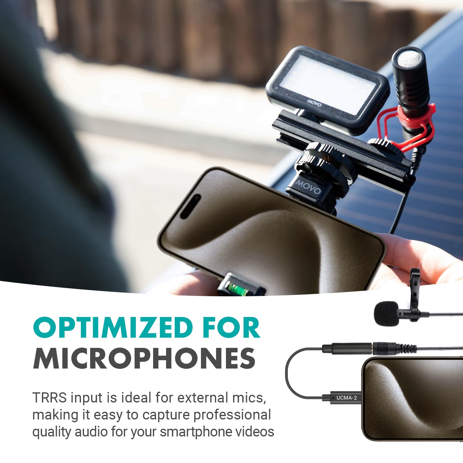 Movo F 3.5mm TRRS Mic to USB-C Connector Dongle