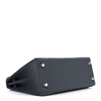 Epsom Tadelakt Chevre Mysore Casaque Etoilee Kelly Sellier 25 Ardoise Black Vert Peppermint