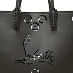 Calfskin Paris CL Logo Perforated Cabata Tote Rocket