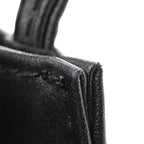 Vegan Leather Small Shopping Bag Black