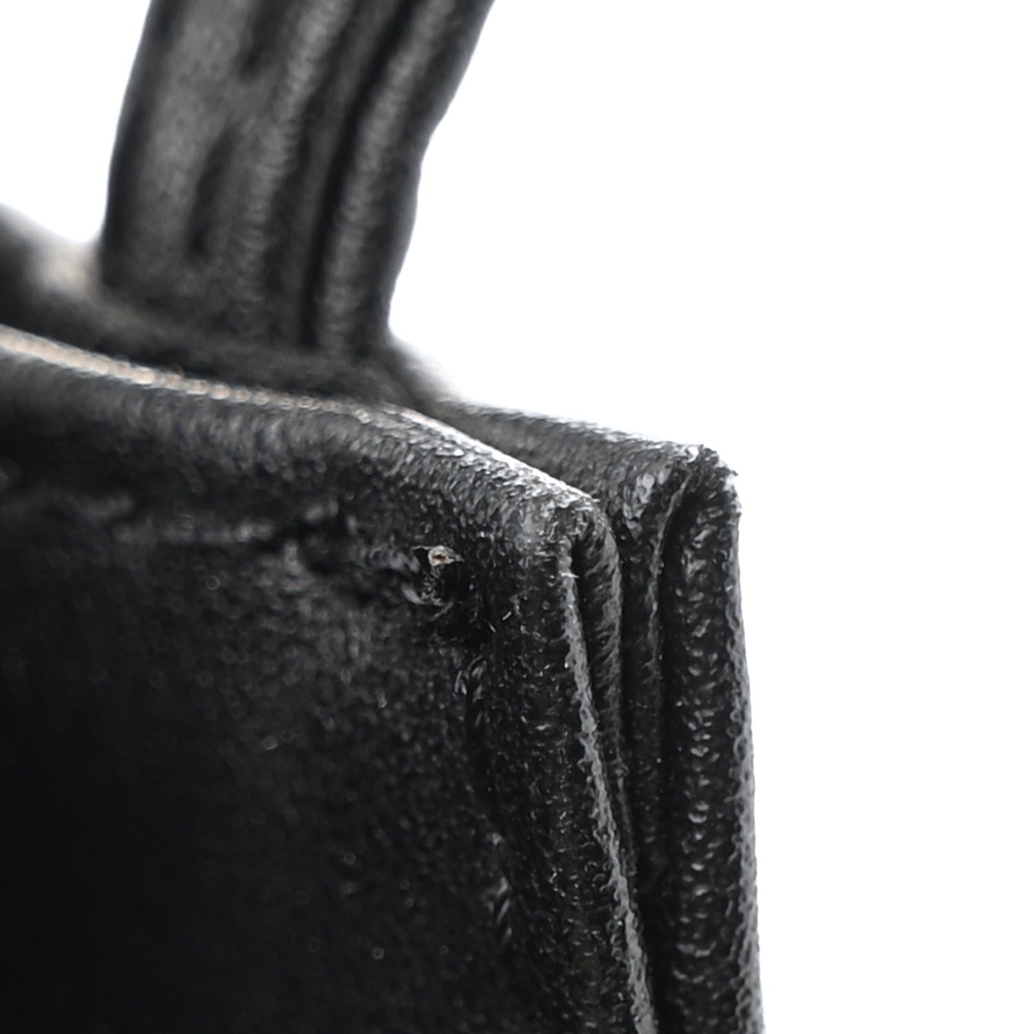 Vegan Leather Small Shopping Bag Black
