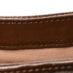 GG Supreme Monogram Azalea Calfskin Web Mini Jackie 1961 Hobo Beige Ebony Brown Sugar