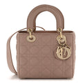 Lambskin Cannage Small My ABC Dior Lady Dior Blush