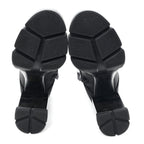 Spazzolato Re-Nylon Metal Triangle Logo 110mm Ankle Boots 37 Black