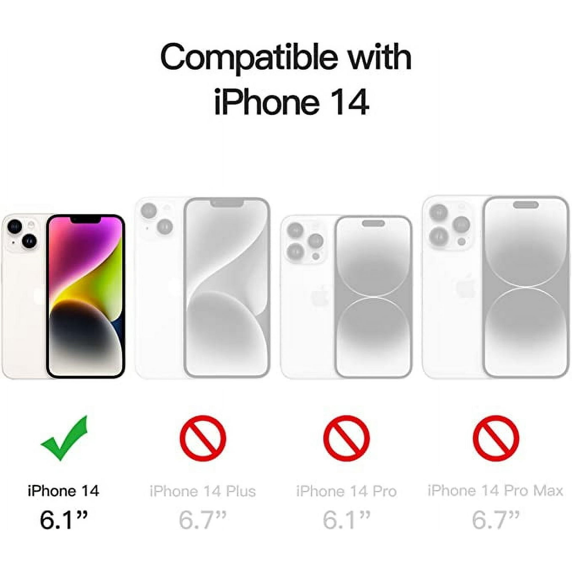 Entronix Case Compatible with iPhone 14 - Triple-Layer Heavy Duty Protection
