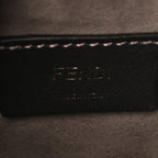 Vitello Liberty F is Fendi Bi-Color FF 1974 Embossed Mini Mon Tresor Bucket Bag Maya Black