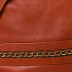 Calfskin Kira Convertible Bowler Bag Brick Red