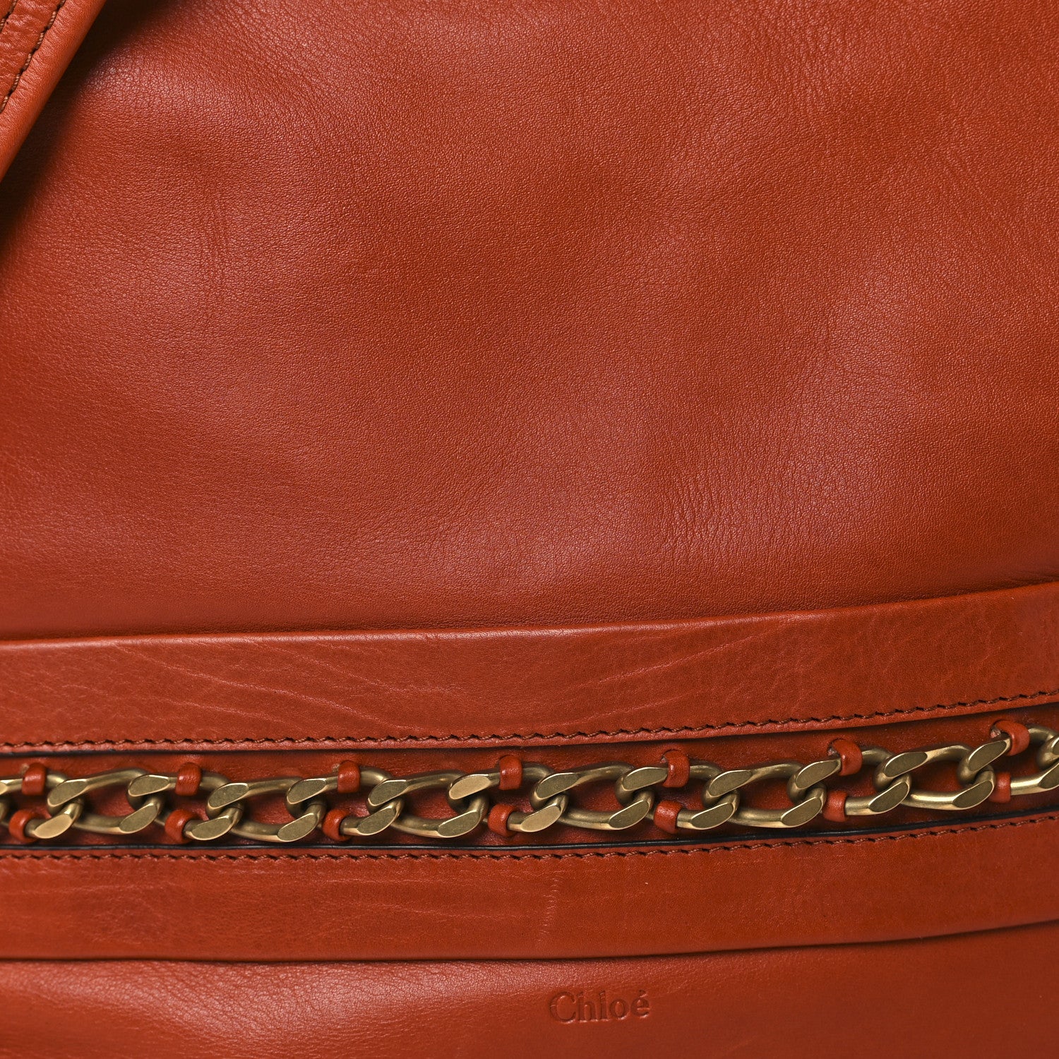 Calfskin Kira Convertible Bowler Bag Brick Red