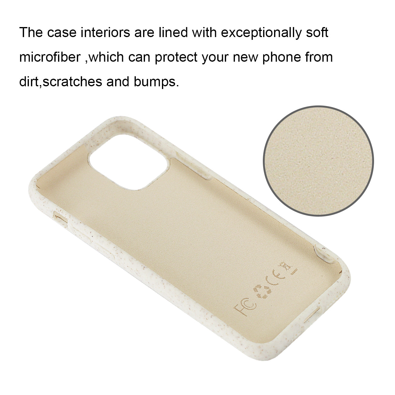 Reiko Apple Iphone 11 Pro Max Wheat Bran Material Silicone Phone Case In White