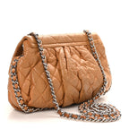 Washed Lambskin Medium Chain Around Messenger Brown
