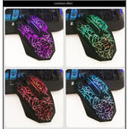 2400dpi Colorful LED Computer Gaming Mouse Professional Ultra-precise For Dota 2 LOL Gamer Mouse Ergonomic USB Wired Mouse - 6 Key