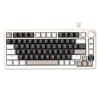 75% Mechanical Keyboard with Display and Knob, Hot-Swappable, Wireless 2.4GHz/Bluetooth/Wired, RGB Gasket Mount QM