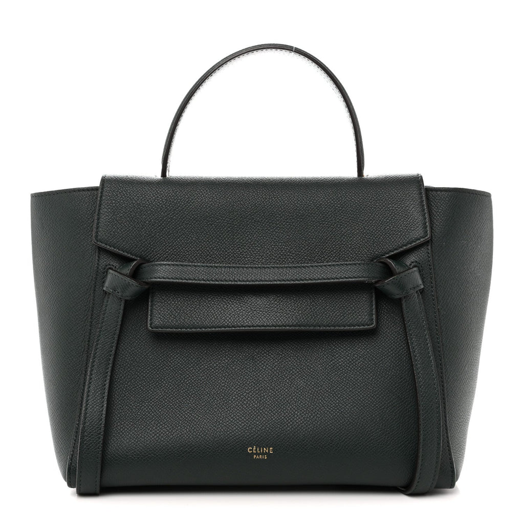 Grained Calfskin Micro Belt Bag Amazone