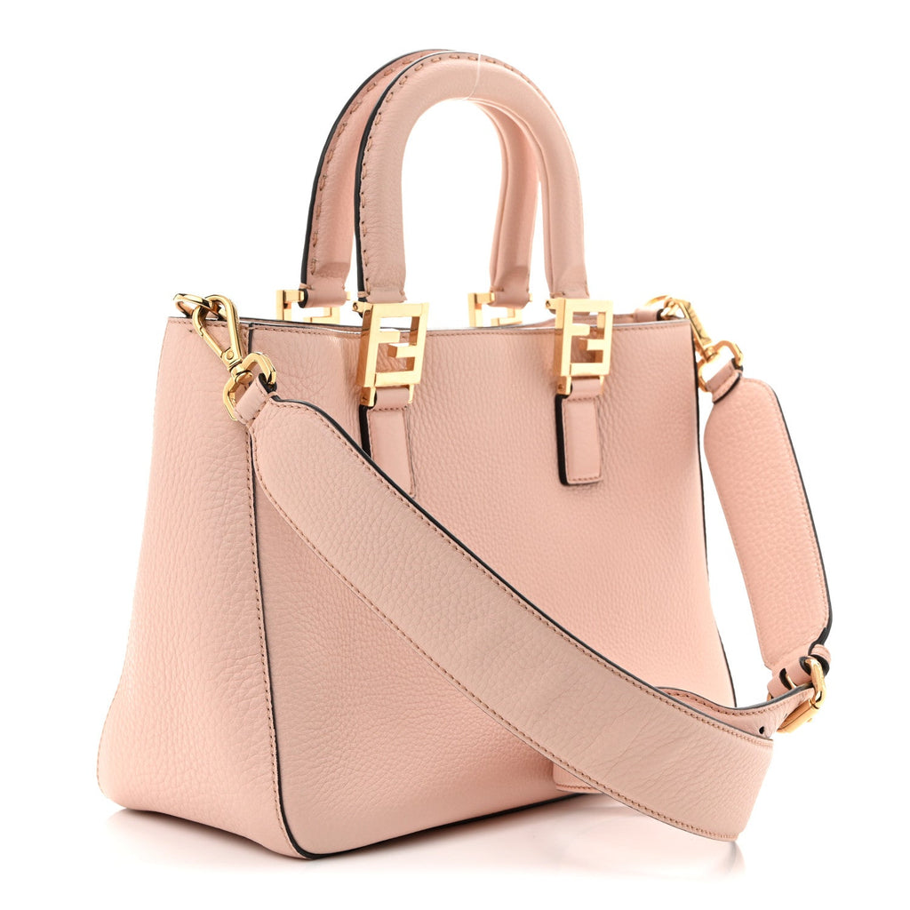 Cuoio Romano Selleria Small FF Tote Cipria