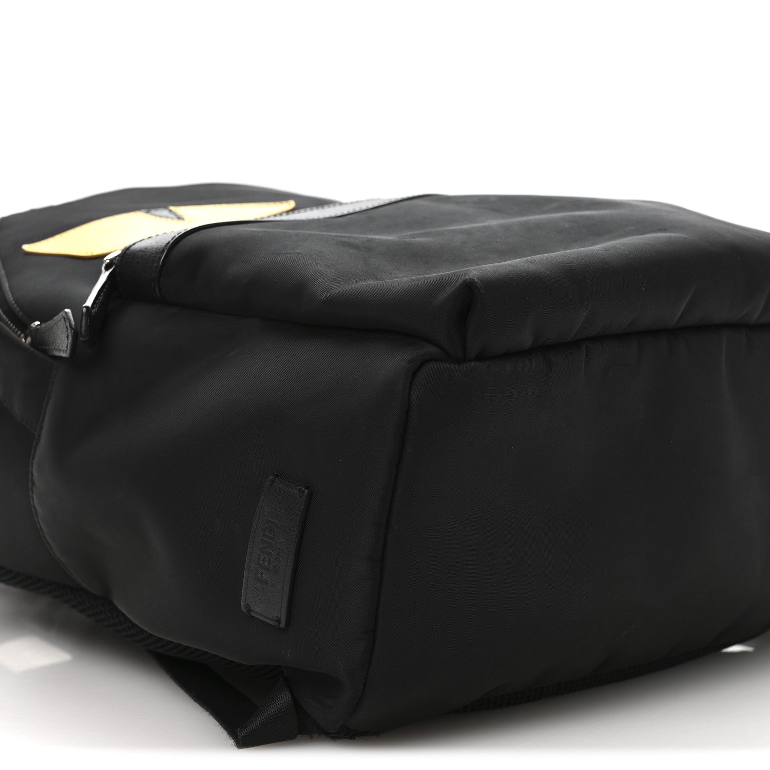 Nylon Vitello Elite Monster Eyes Rounded Backpack Black Yellow