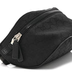 Nylon Monogram Fanny Pack Belt Bag Black