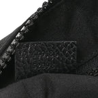 Nylon Monogram Small Flat Messenger Bag Black