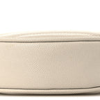 Grain De Poudre Matelasse Chevron Quilted Round Vinyle Camera Bag Crema Soft