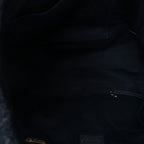 Lurex Canvas Medium Deauville Tote Navy Blue