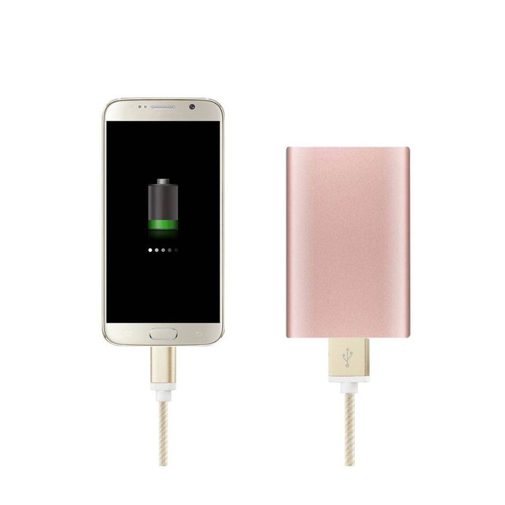 Reiko 3.3Ft Nylon Braided Micro Usb Charging & Sync Data Cable For Android Phones In Gold