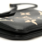 Empreinte Monogram Giant Double Zip Pochette Black Cream