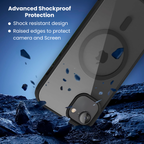 [DIS] Entronix [Magnetic] Case Compatible with iPhone 17e - [Clear Back] Soft Matte Frame