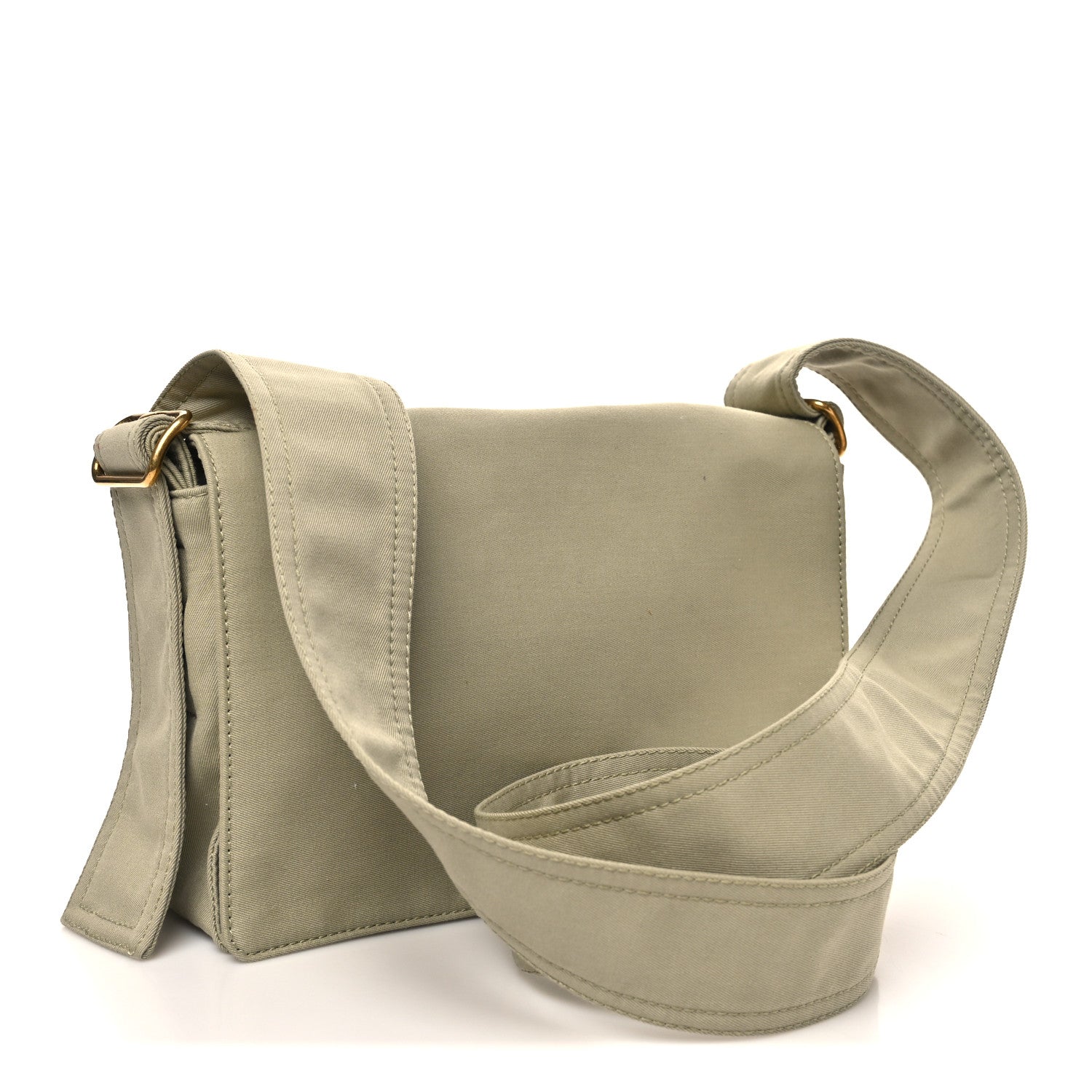 Canvas Trench Crossbody Bag Flax