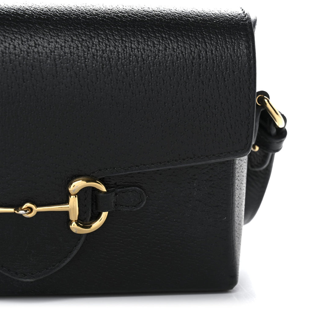 Calfskin Horsebit 1955 Shoulder Bag Black