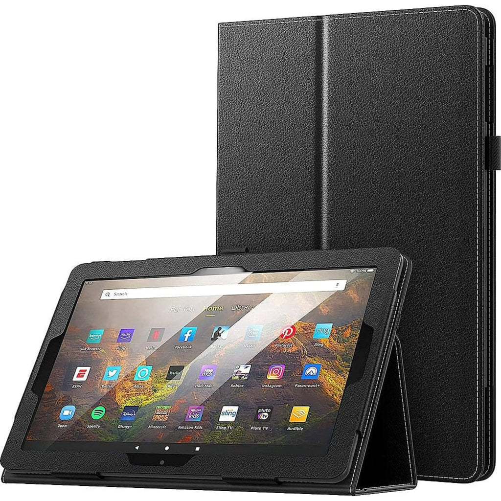 SAHARA - Bi-Fold Folio Case for Amazon Fire HD 10 (2023) - Black