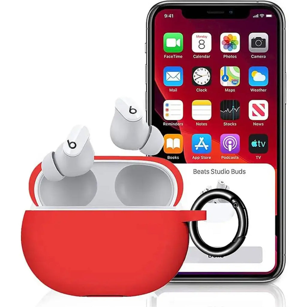 SAHARA - Case for Beats by Dr. Dre - Beats Studio Buds and Buds+ - Red