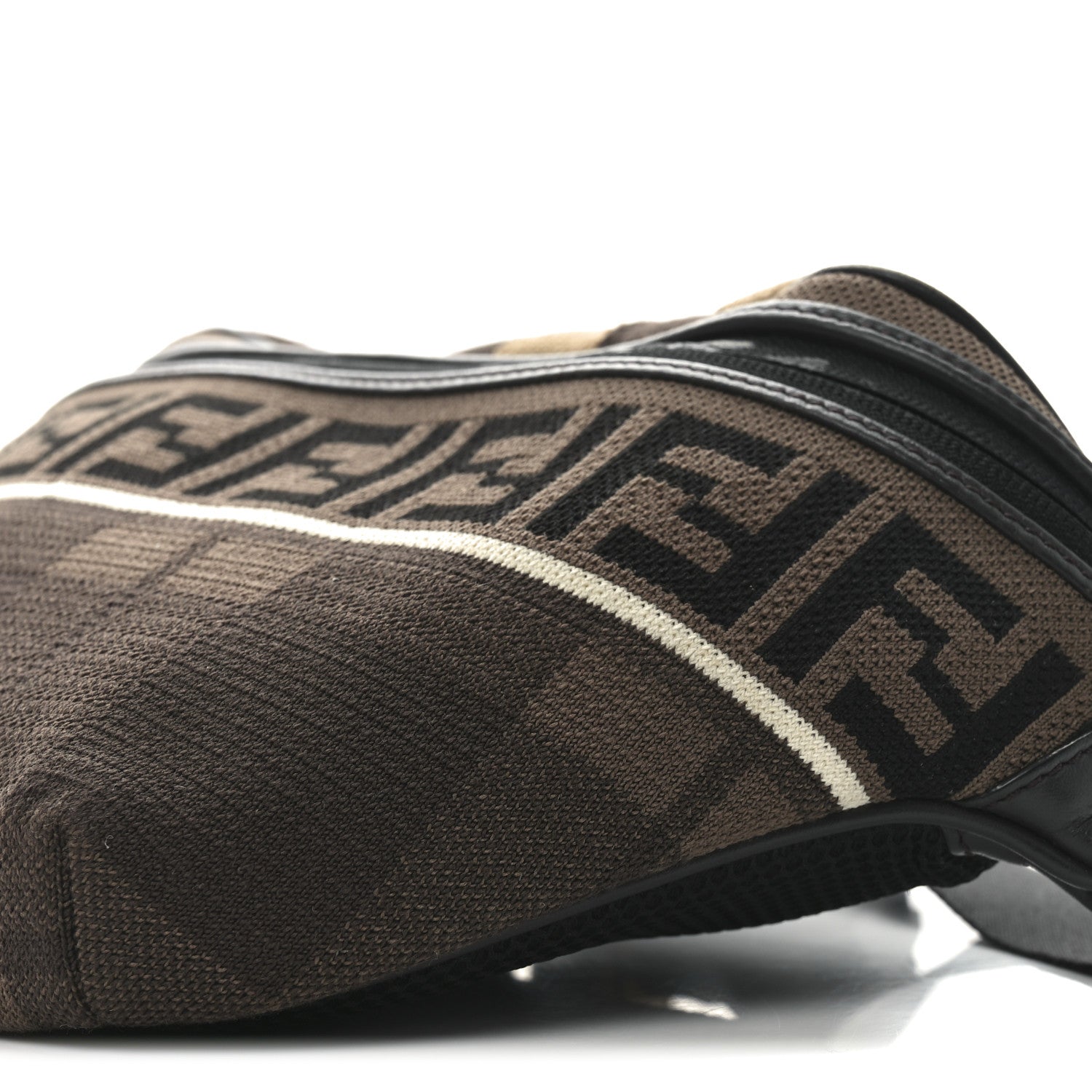 Vitello Century Maglia Pattern Mix Belt Bag Havana