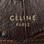Crocodile Embossed Calfskin Mini Symmetrical Bag Brown
