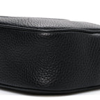 Pebbled Calfskin Mini Soho Disco Bag Black