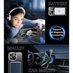 Entronix [Magnetic] Case Compatible with iPhone 16 Plus - [Clear Back] Soft Matte Frame