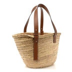 Raffia Basket Tote Bag Natural Tan