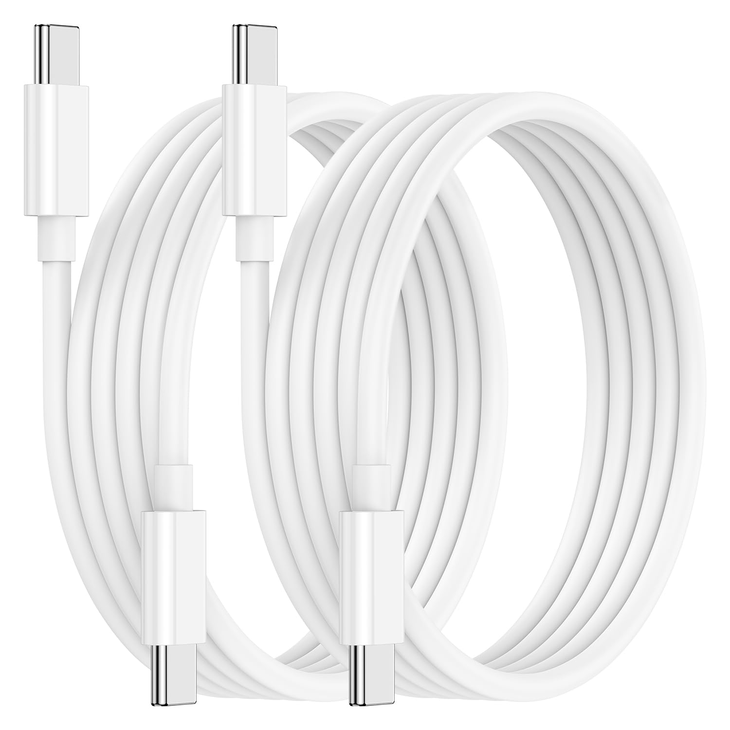 Entronix Type-C to Type-C Charger Cable, 2-Pack [6FT] USB-C Cable Compatible with Android